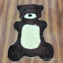 Cartoon Design Super Soft Curl Lamb Fur Bear Sheepskin Rug